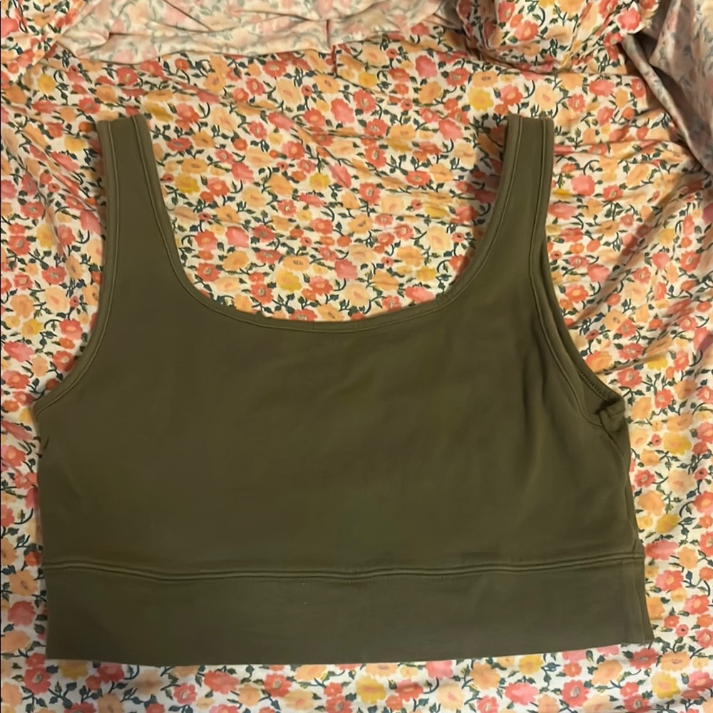 Olive Green American Eagle Women's Tank Top